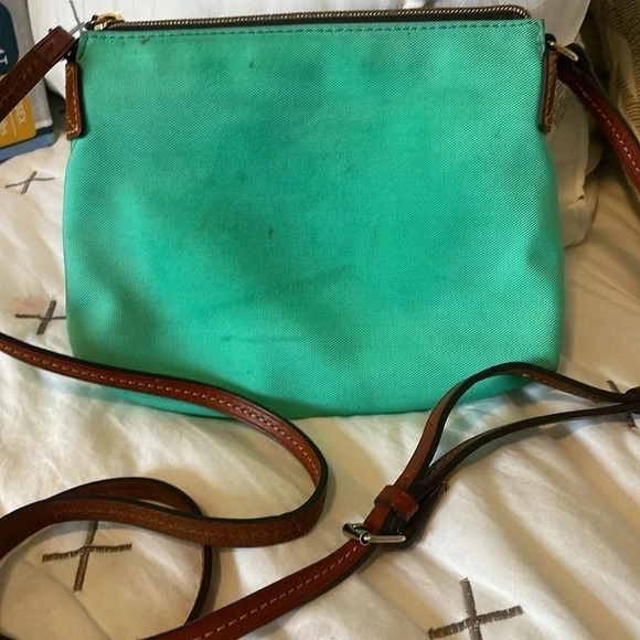Seafoam green Dooney & Bourke 7x9 crossbody bag - Picture 5 of 7